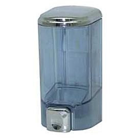 Soap dispenser (514) Transparent-Chromium  8x9x17 cm 500ml