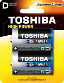 Toshiba D alkaline batteries (2 pcs.)