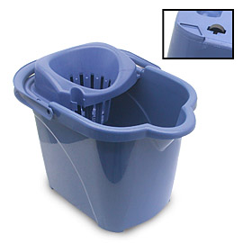 Mop bucket  Νο15 with wringer and wheels blue 15lt