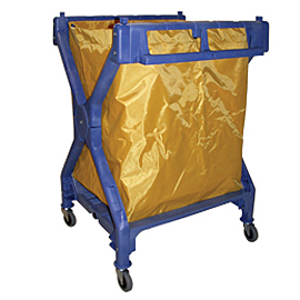 Bag for laundry trolley (4-63-212) yellow with hoops