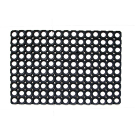 Rubber Doormat black 90x150 cm