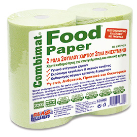 KITCHEN PAPER ROLL FOOD PAPER GREEN 4 X 2 X 1000 GR.
