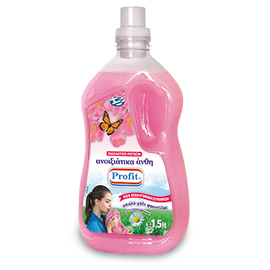 Fabric softener, pink with Spring Flowers fragrance 1,5L