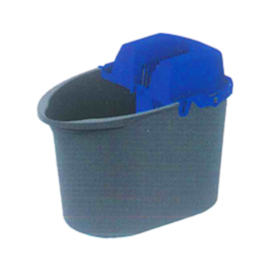 Bucket with wringer Grey-Blue for dust mop