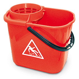 Professional Bucket with wringer 14LT RED